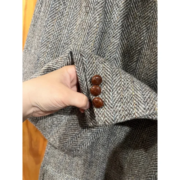 Harris Tweed Brown Blazer - Picture 3 of 12